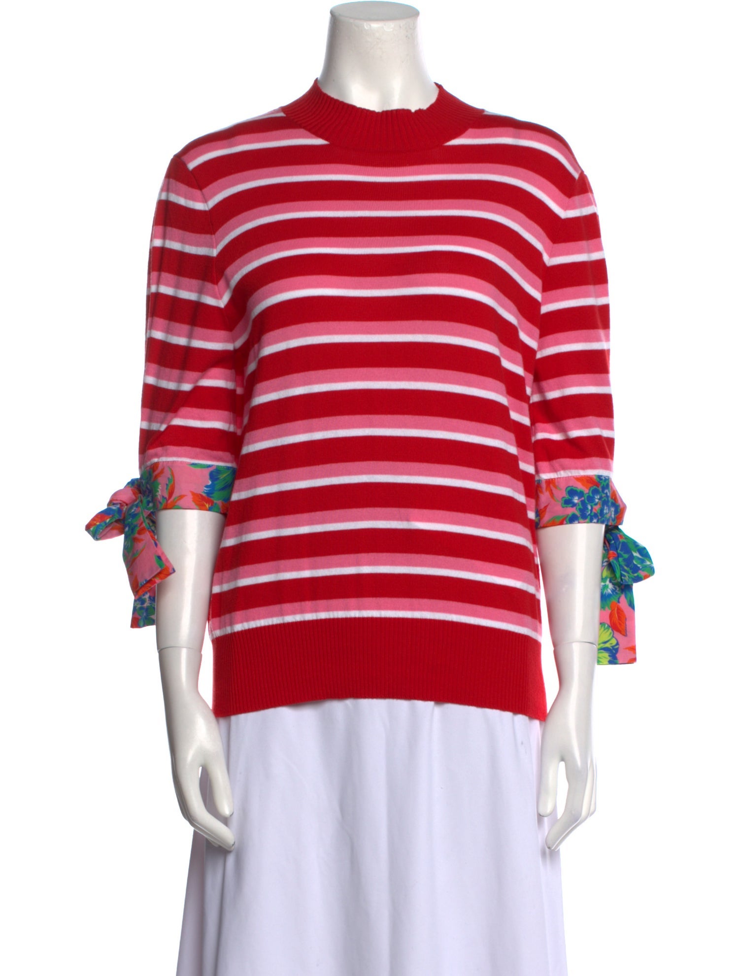 MSGM Striped Mock Neck Sweater w/ Tags