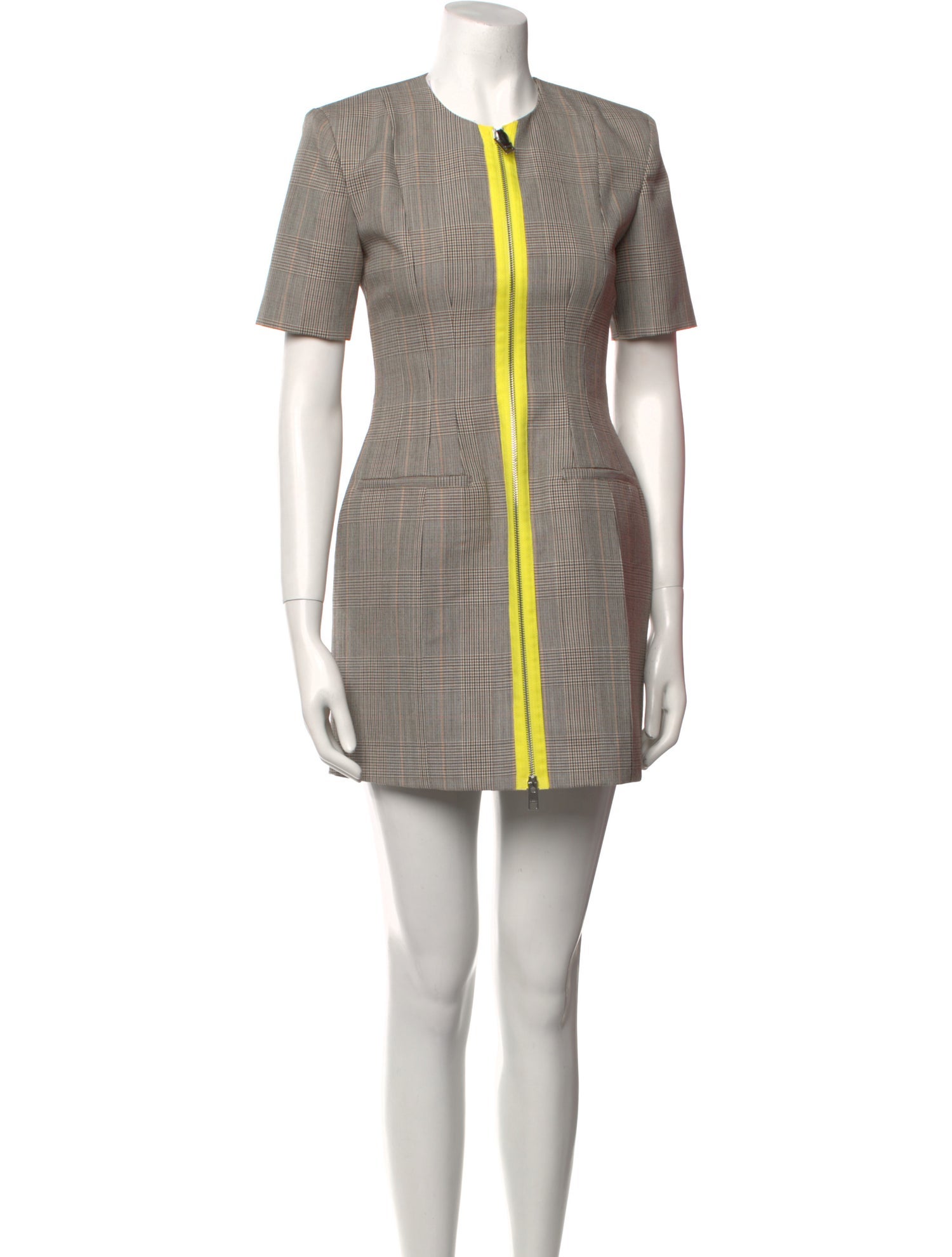 MSGM Virgin Wool Mini Dress