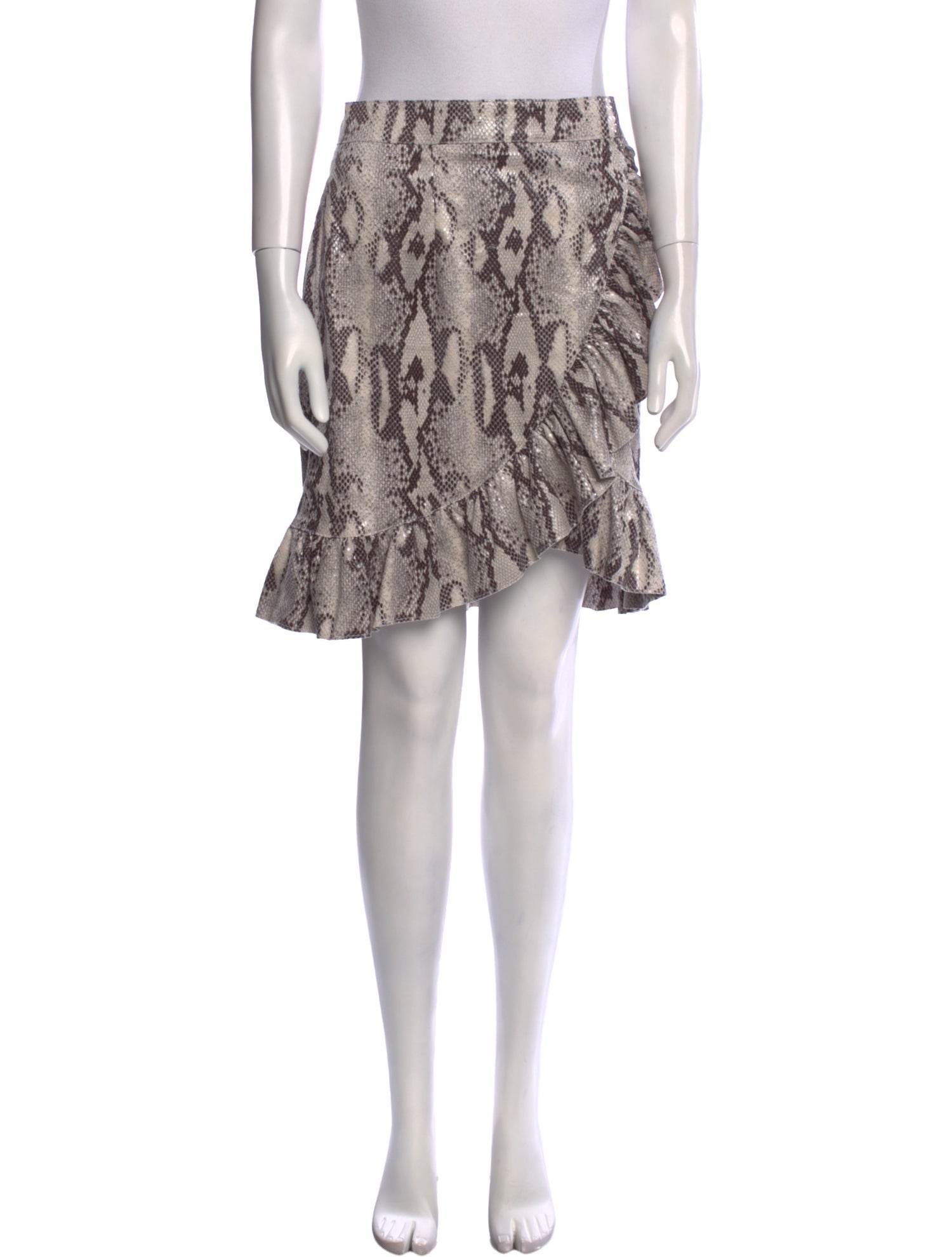 MSGM Animal Print Knee-Length Skirt w/ Tags