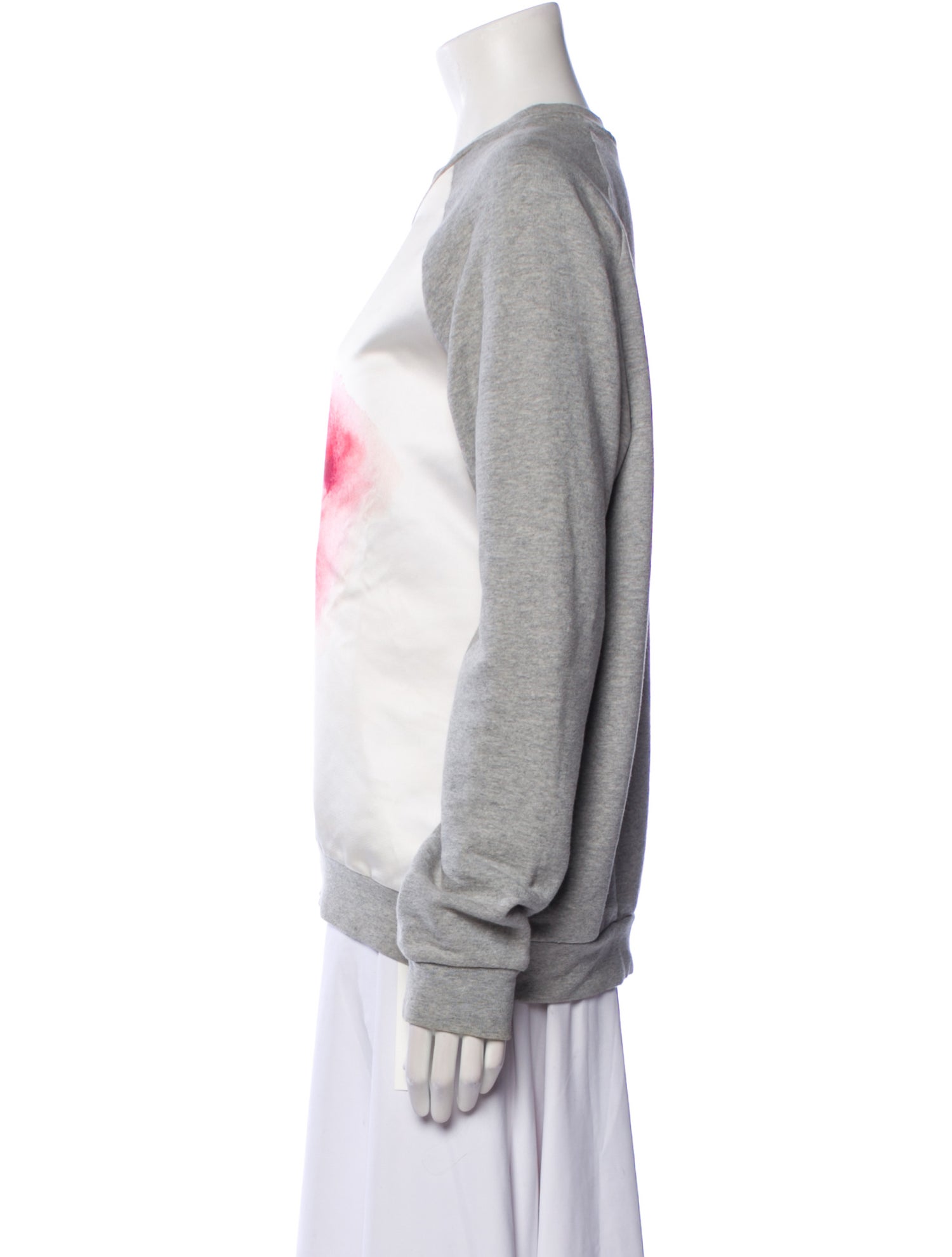 MSGM Graphic Print Crew Neck Sweatshirt