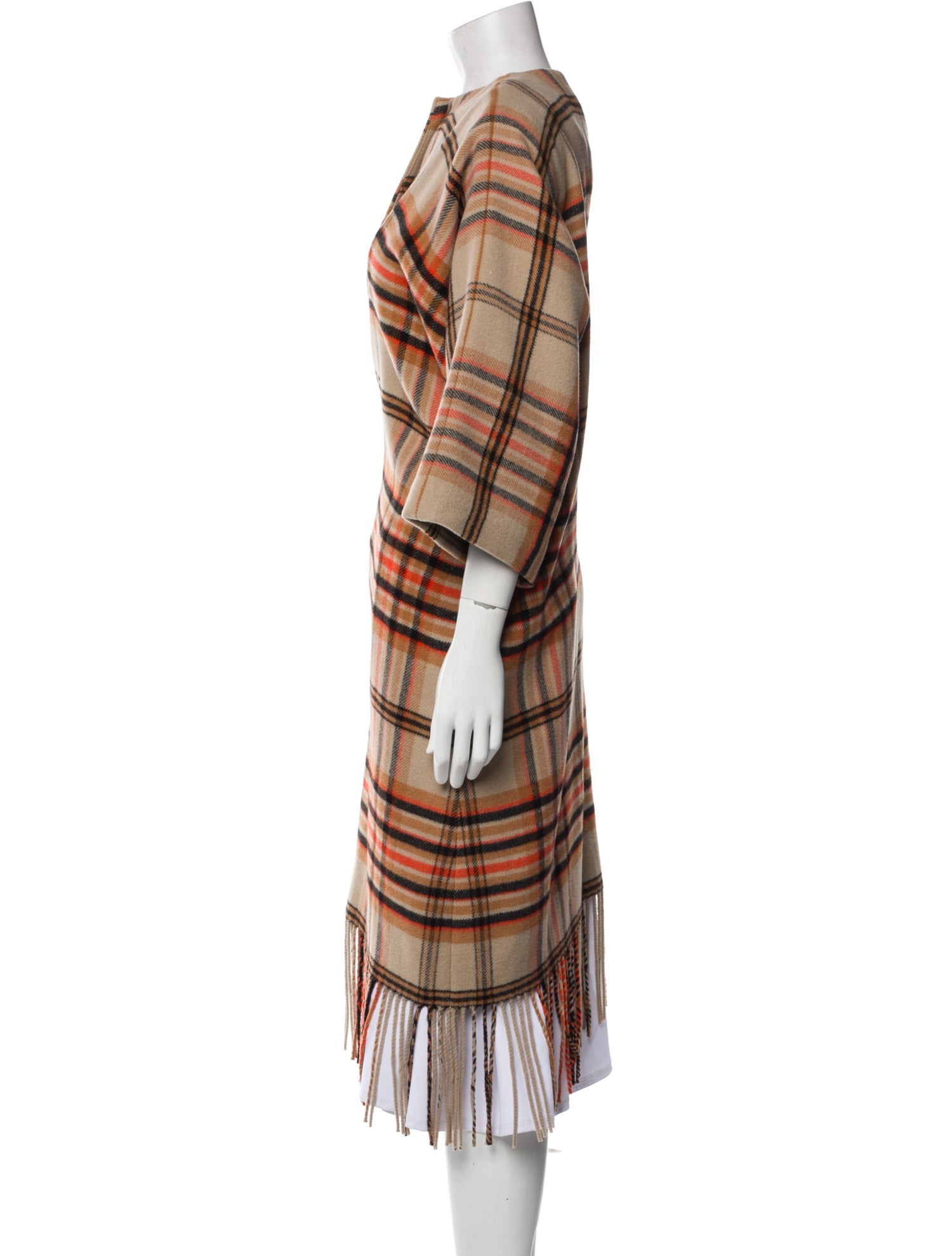 MSGM Plaid Print Coat w/ Tags