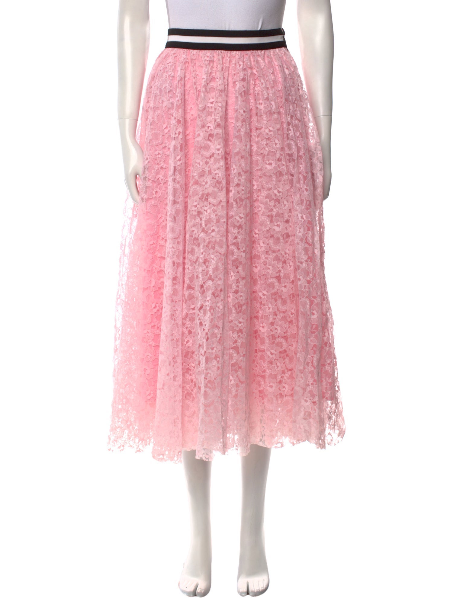 MSGM Printed Midi Length Skirt