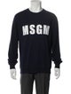MSGM Graphic Print Crew Neck Pullover