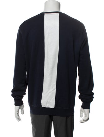 MSGM Graphic Print Crew Neck Pullover