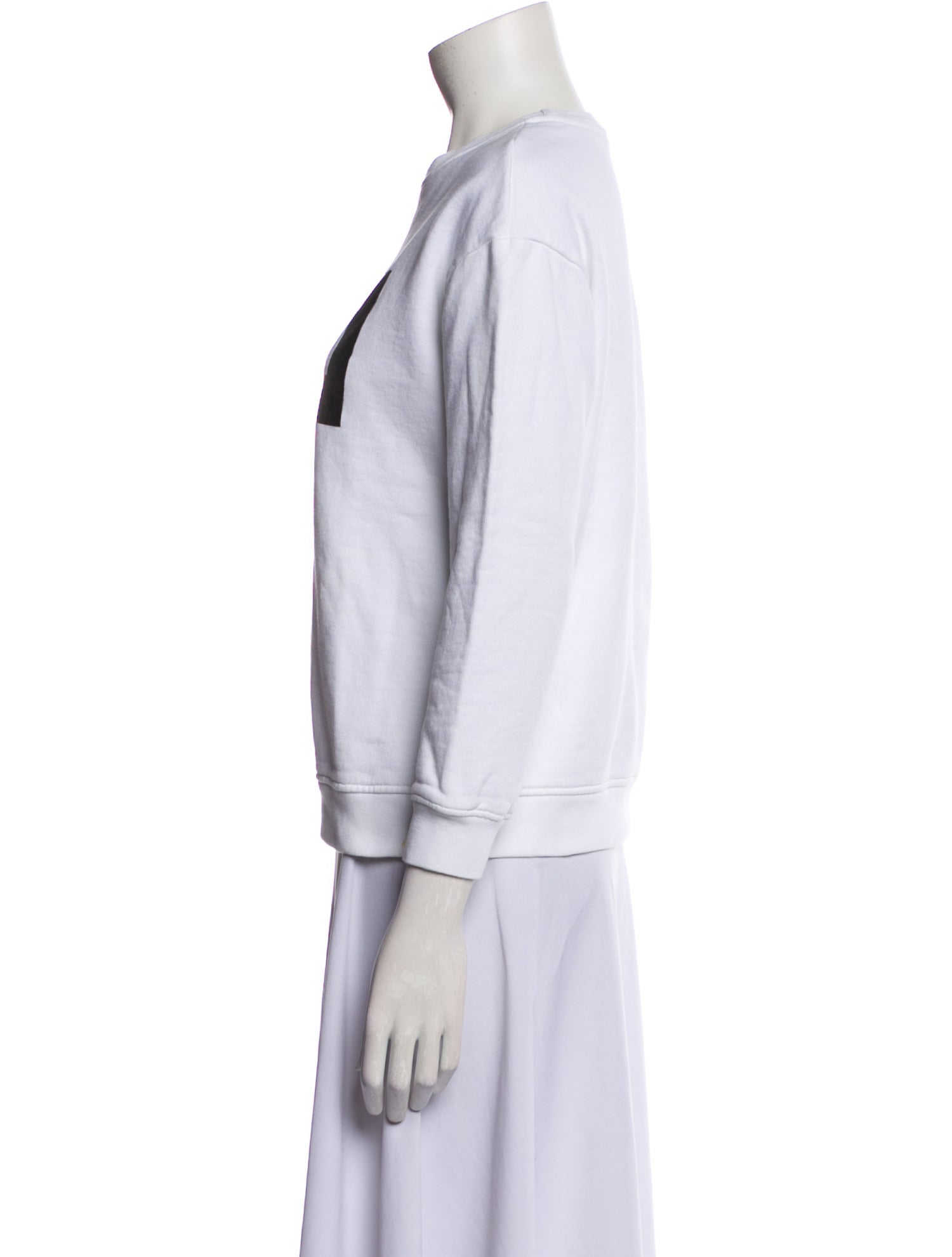 MSGM Graphic Print Crew Neck Sweatshirt