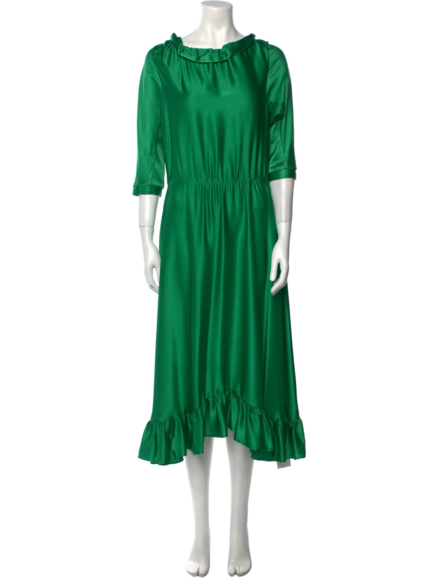 MSGM Bateau Neckline Long Dress