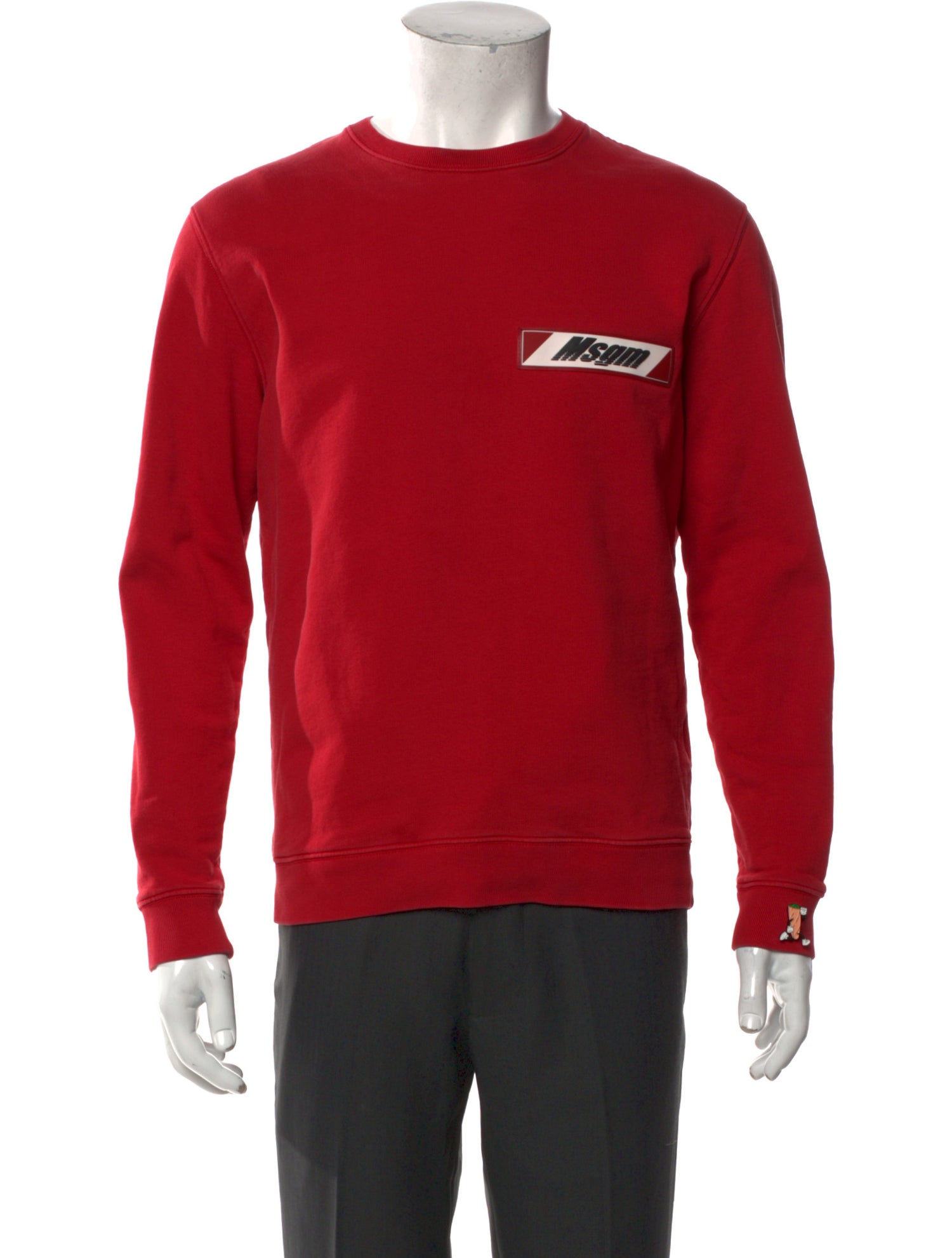 MSGM Graphic Print Crew Neck Sweatshirt