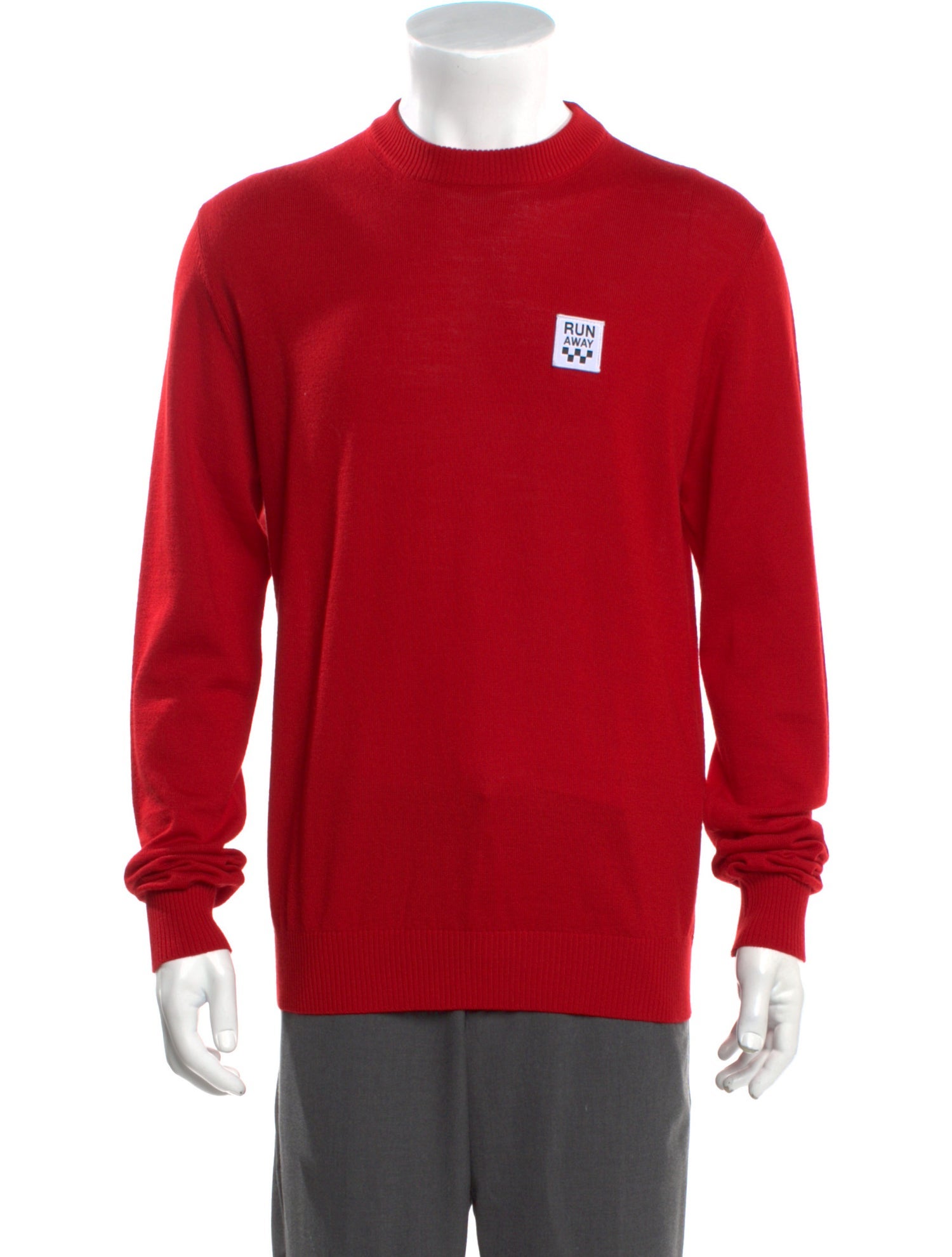 MSGM Graphic Print Crew Neck Pullover