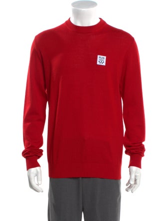 MSGM Graphic Print Crew Neck Pullover