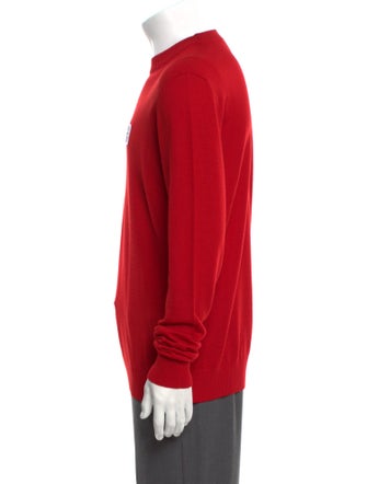 MSGM Graphic Print Crew Neck Pullover