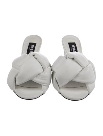 MSGM Leather Slides