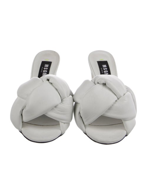 MSGM Leather Slides