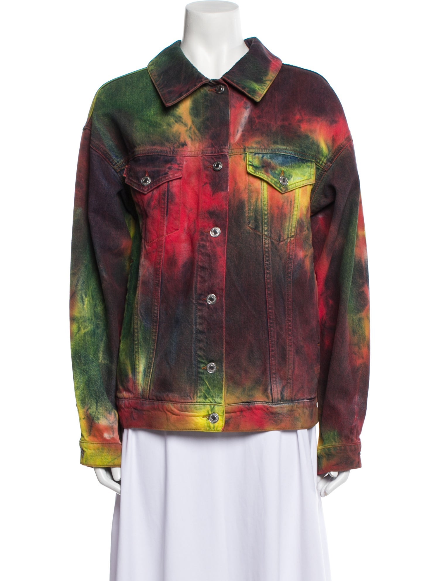 MSGM Printed Denim Jacket
