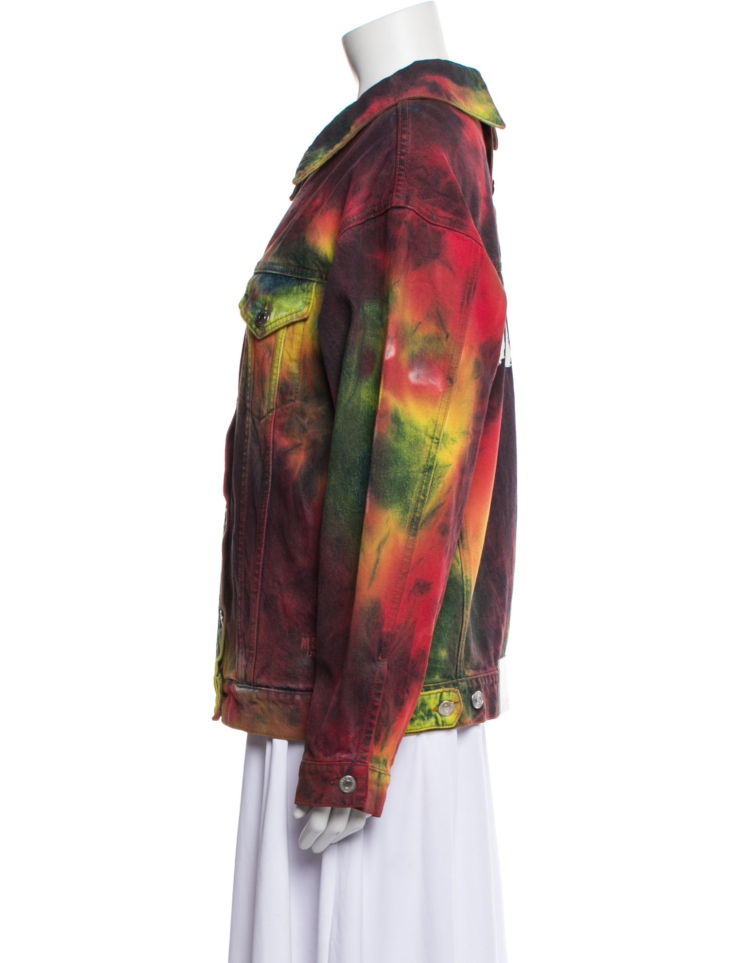 MSGM Printed Denim Jacket