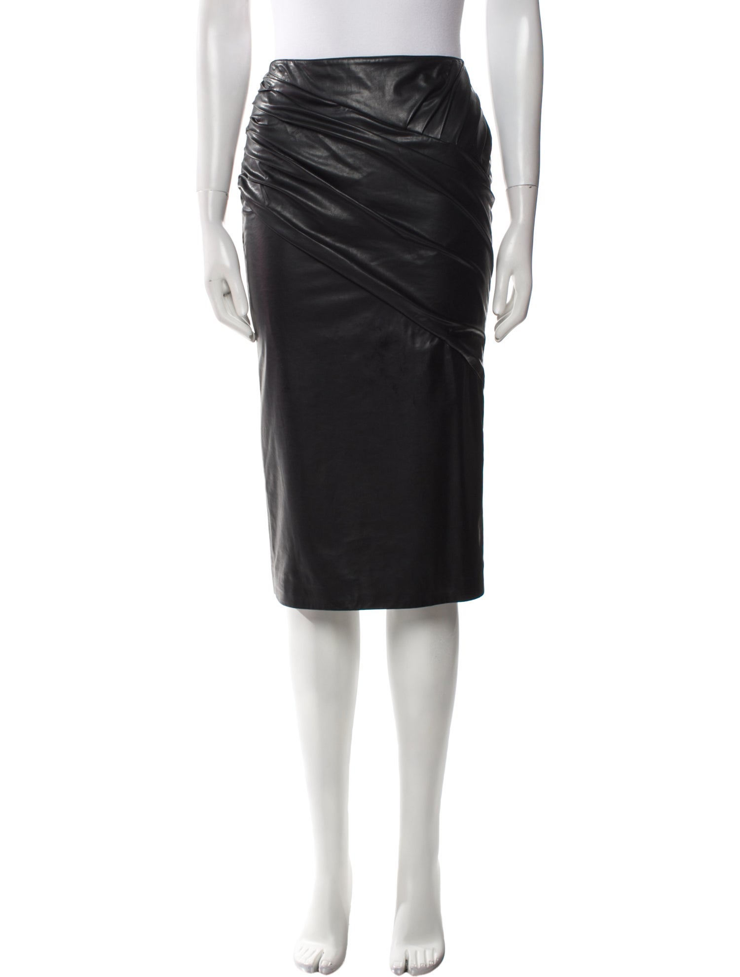 MSGM Pleated Accents Knee-Length Skirt