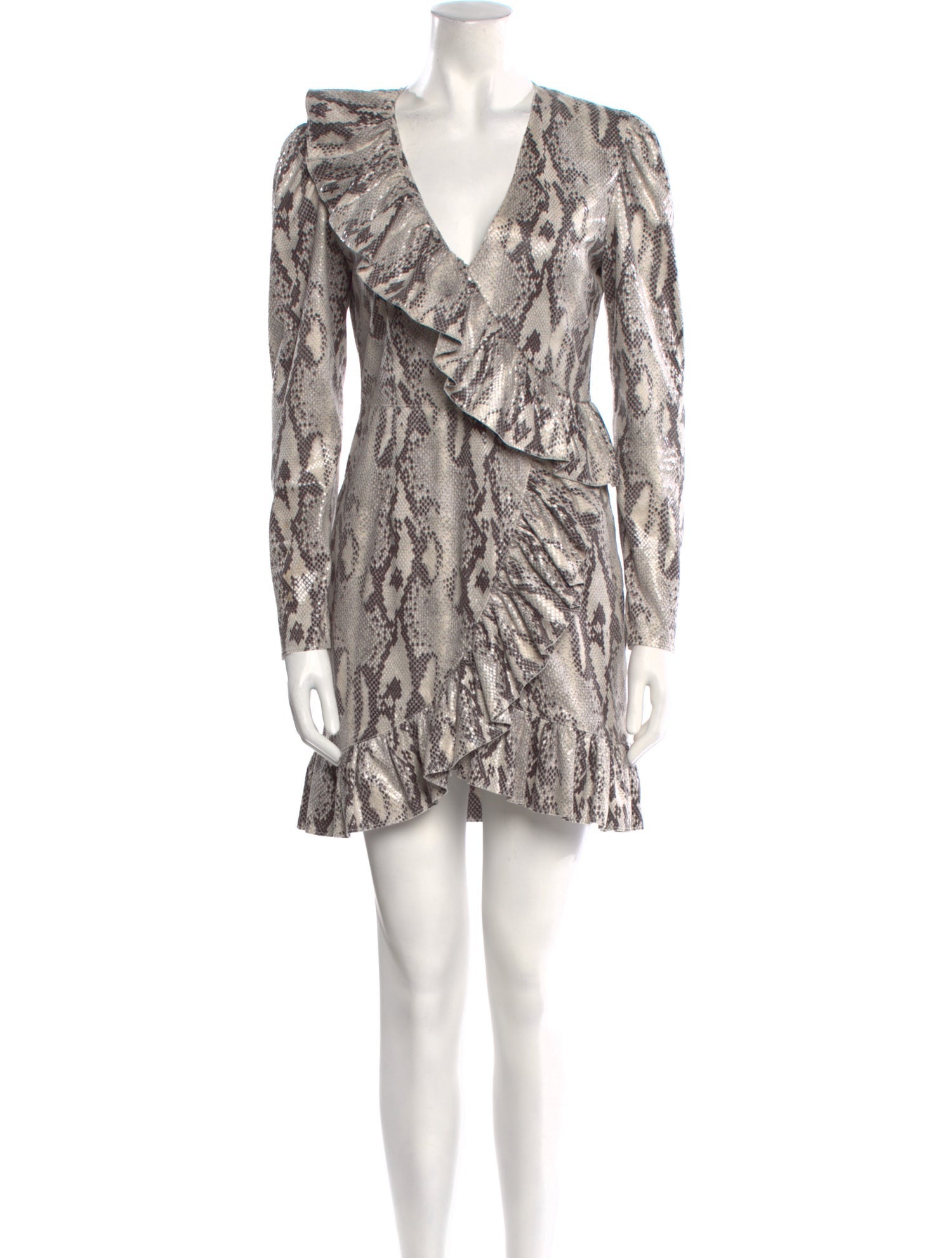 MSGM Animal Print Mini Dress