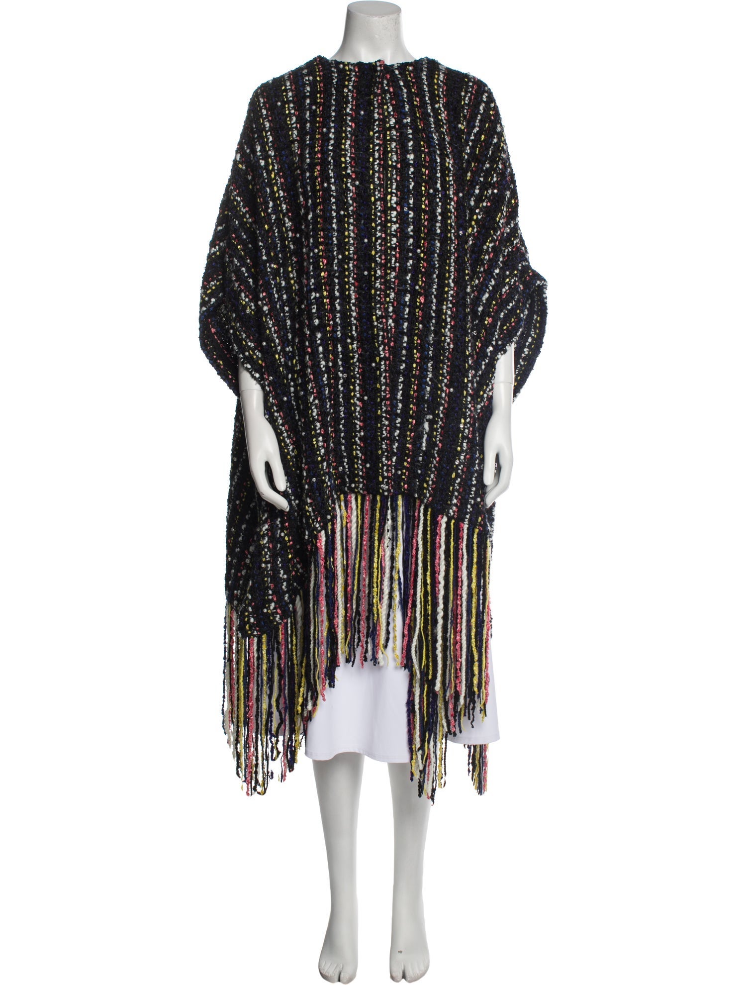 MSGM Striped Poncho