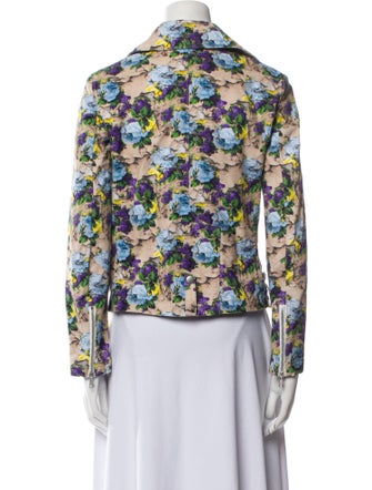 MSGM Floral Print Utility Jacket