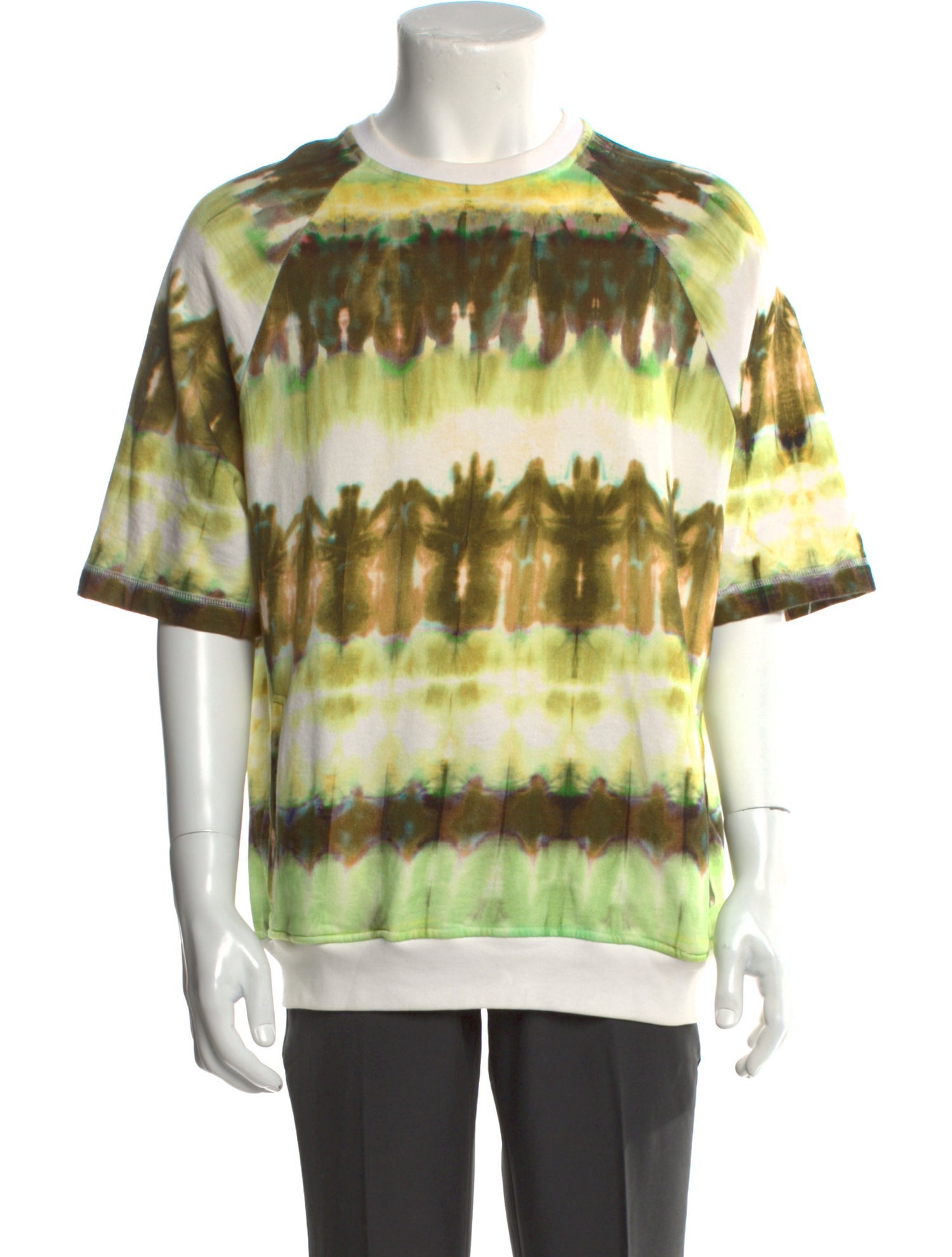 MSGM Tie-Dye Print Crew Neck Pullover