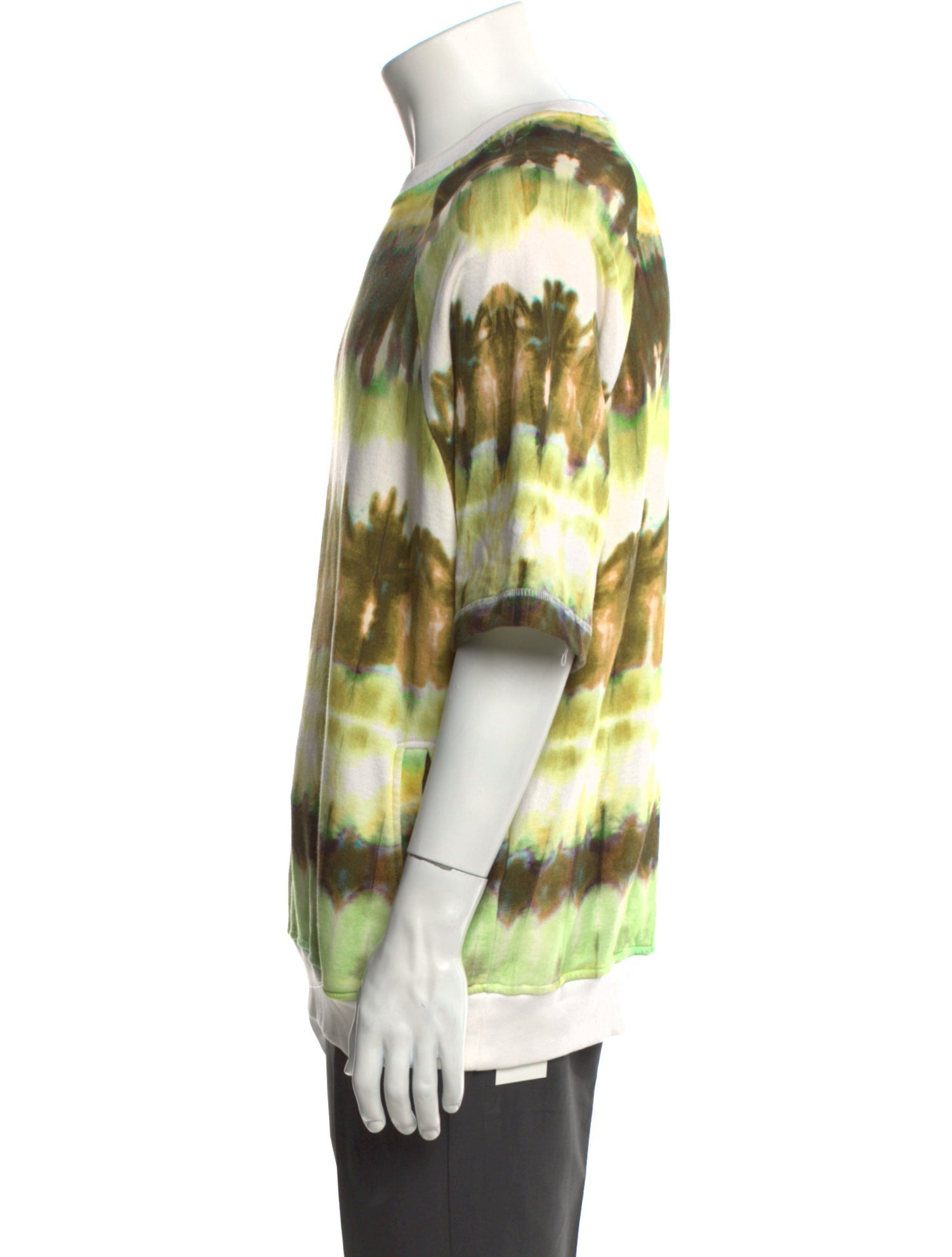 MSGM Tie-Dye Print Crew Neck Pullover