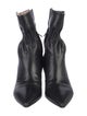 MSGM Leather Ruffle Embellishment Western Boots