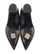 MSGM Leather Ruffle Embellishment Western Boots