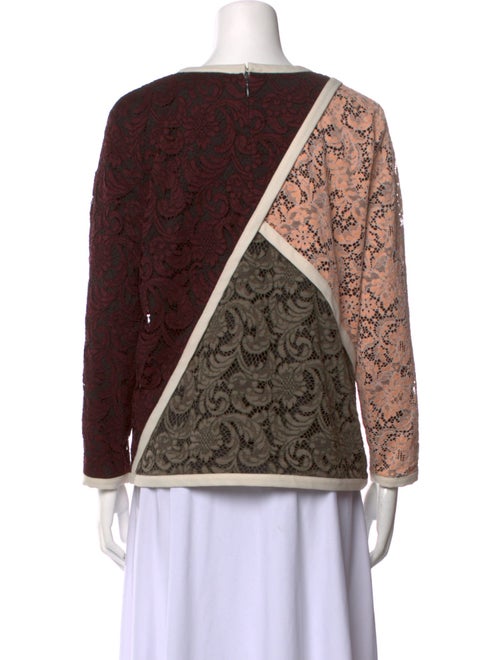 MSGM Printed Bateau Neckline Sweatshirt