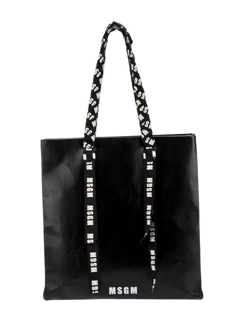 MSGM Leather Top Handle Bag