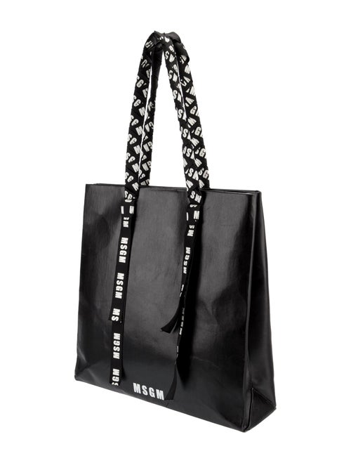 MSGM Leather Top Handle Bag