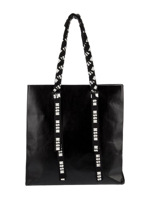 MSGM Leather Top Handle Bag