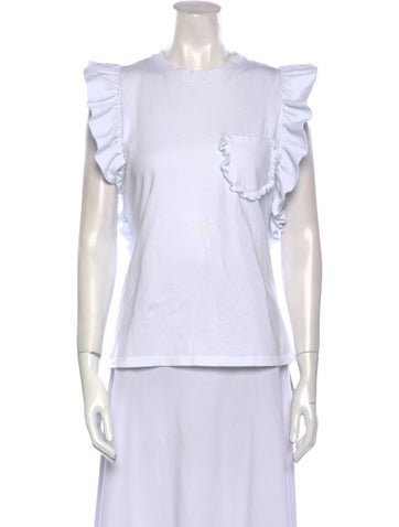 Msgm Tops Crew Neck Short Sleeve T-Shirt M