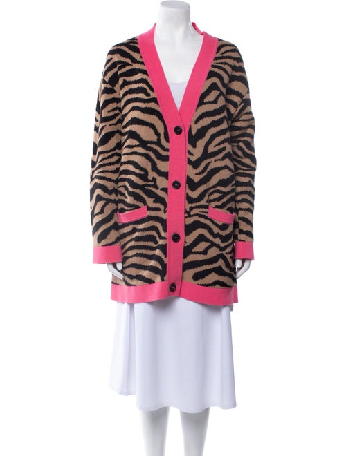 MSGM Striped V-Neck Sweater