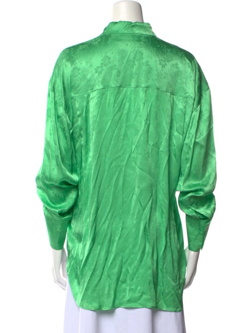 MSGM Long Sleeve Button-Up Top