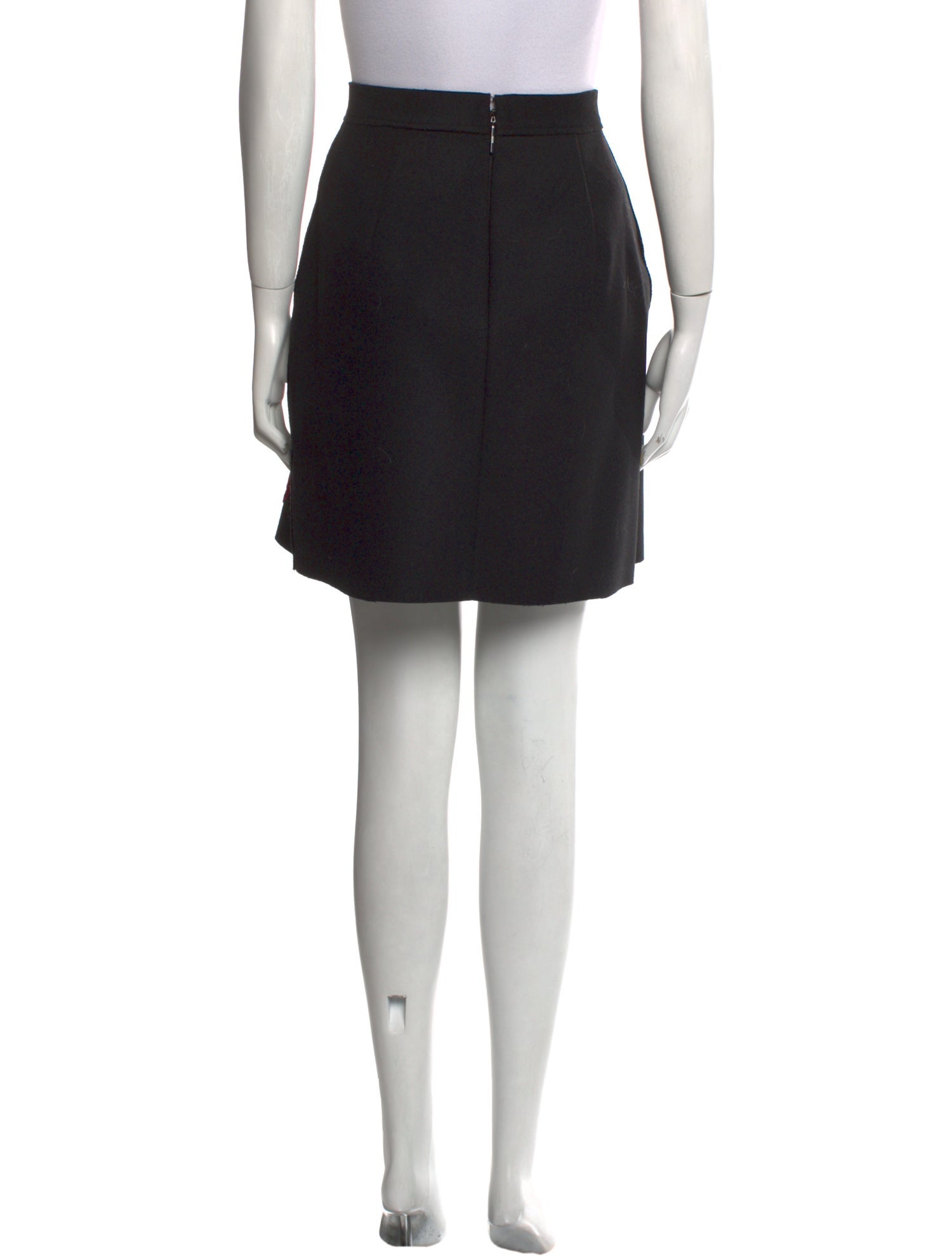 MSGM Wool Knee-Length Skirt