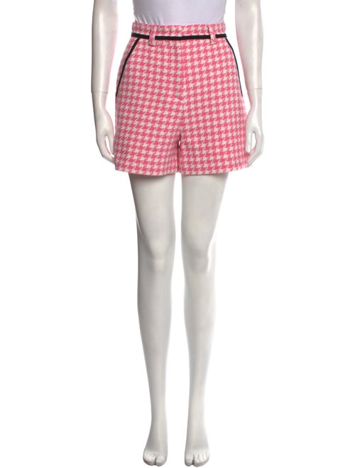 MSGM Houndstooth Print Mini Shorts