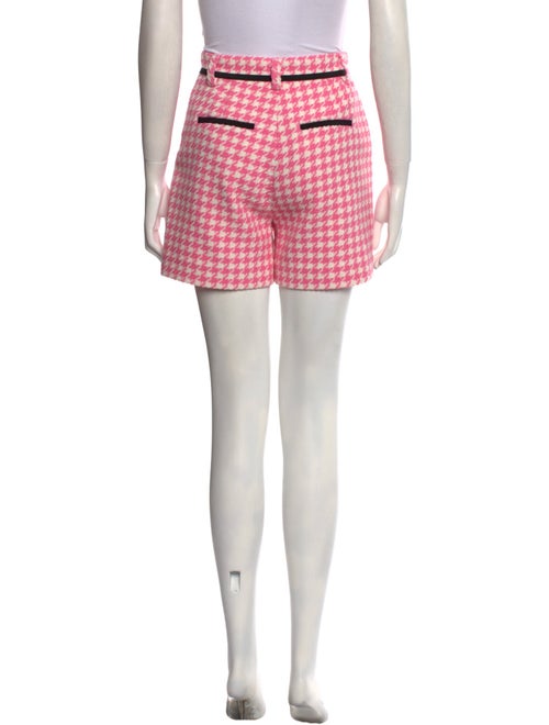MSGM Houndstooth Print Mini Shorts