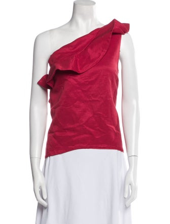 MSGM One-Shoulder Sleeveless Top