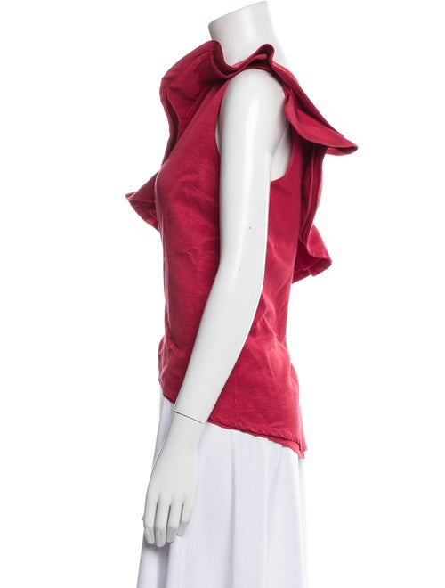 MSGM One-Shoulder Sleeveless Top