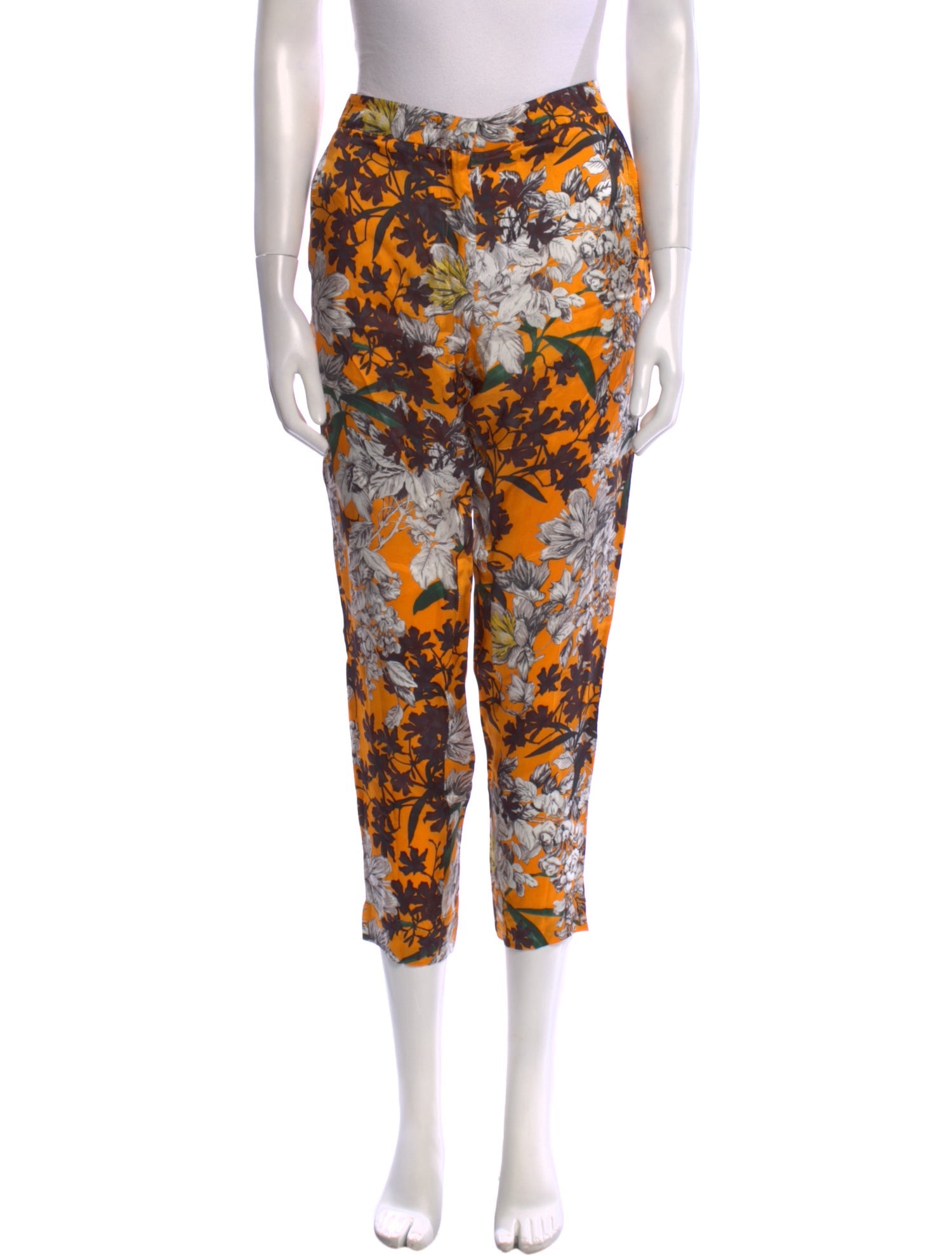 MSGM Printed Skinny Leg Pants
