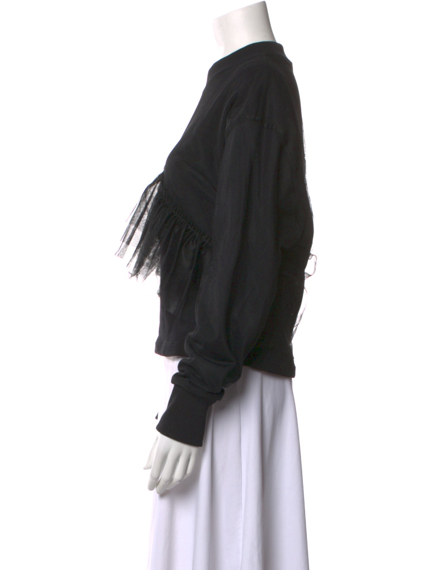 MSGM Mock Neck Long Sleeve Sweatshirt