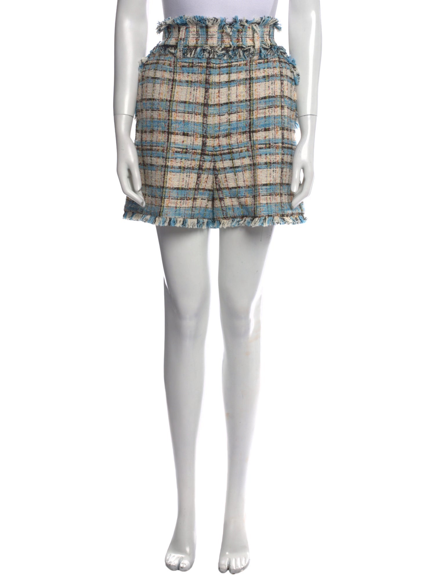 MSGM Tweed Pattern Mini Shorts w/ Tags
