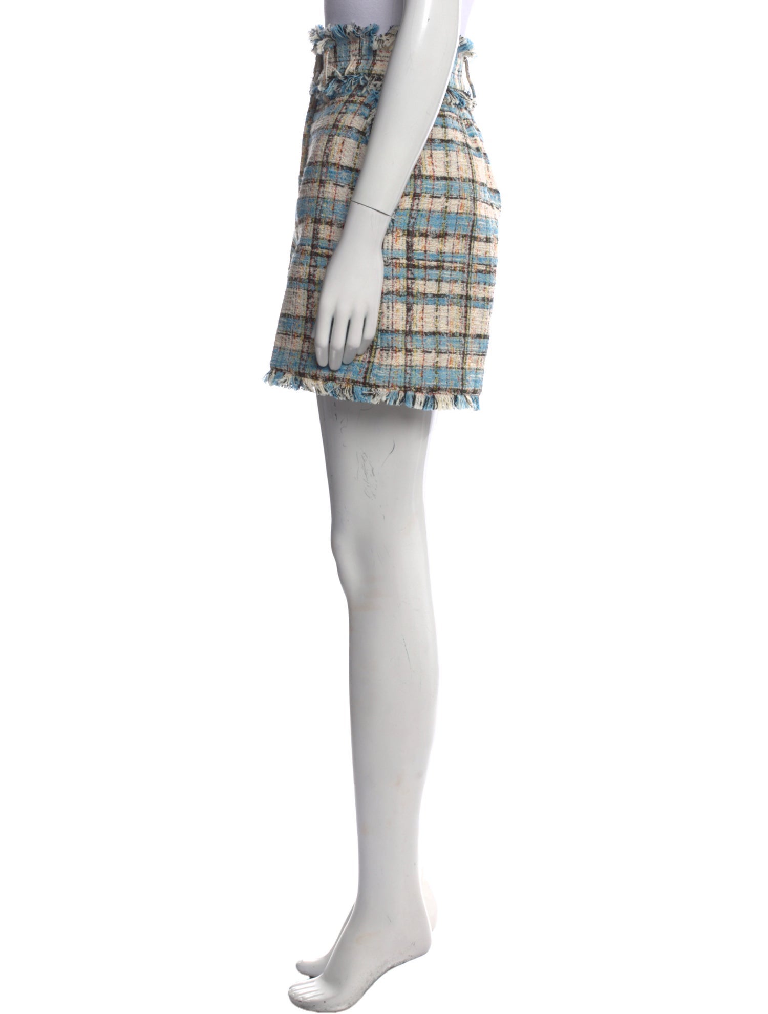 MSGM Tweed Pattern Mini Shorts w/ Tags