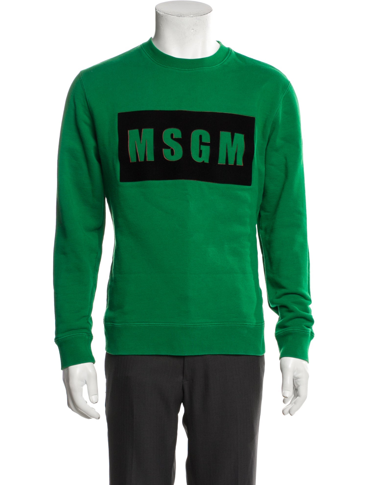 MSGM Graphic Print Crew Neck Sweatshirt