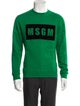 MSGM Graphic Print Crew Neck Sweatshirt