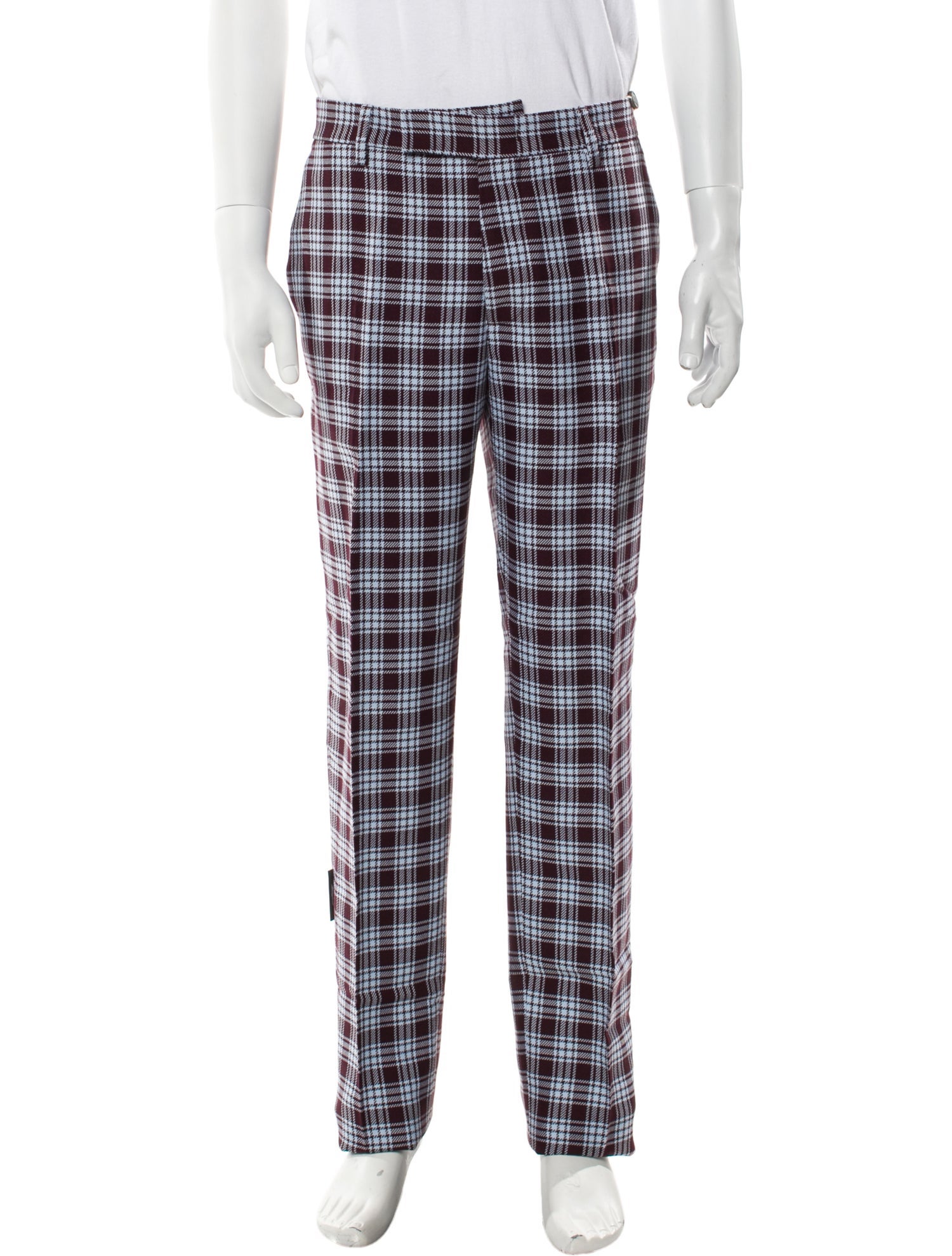 MSGM Plaid Print Pants w/ Tags
