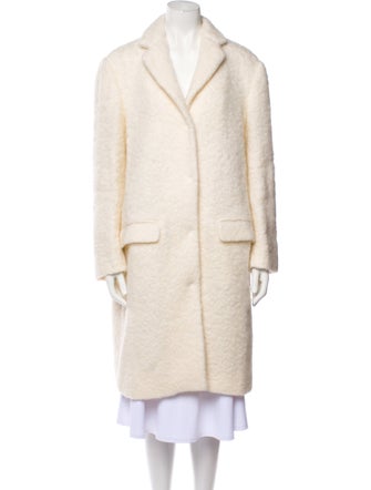 MSGM Virgin Wool Faux Fur Coat