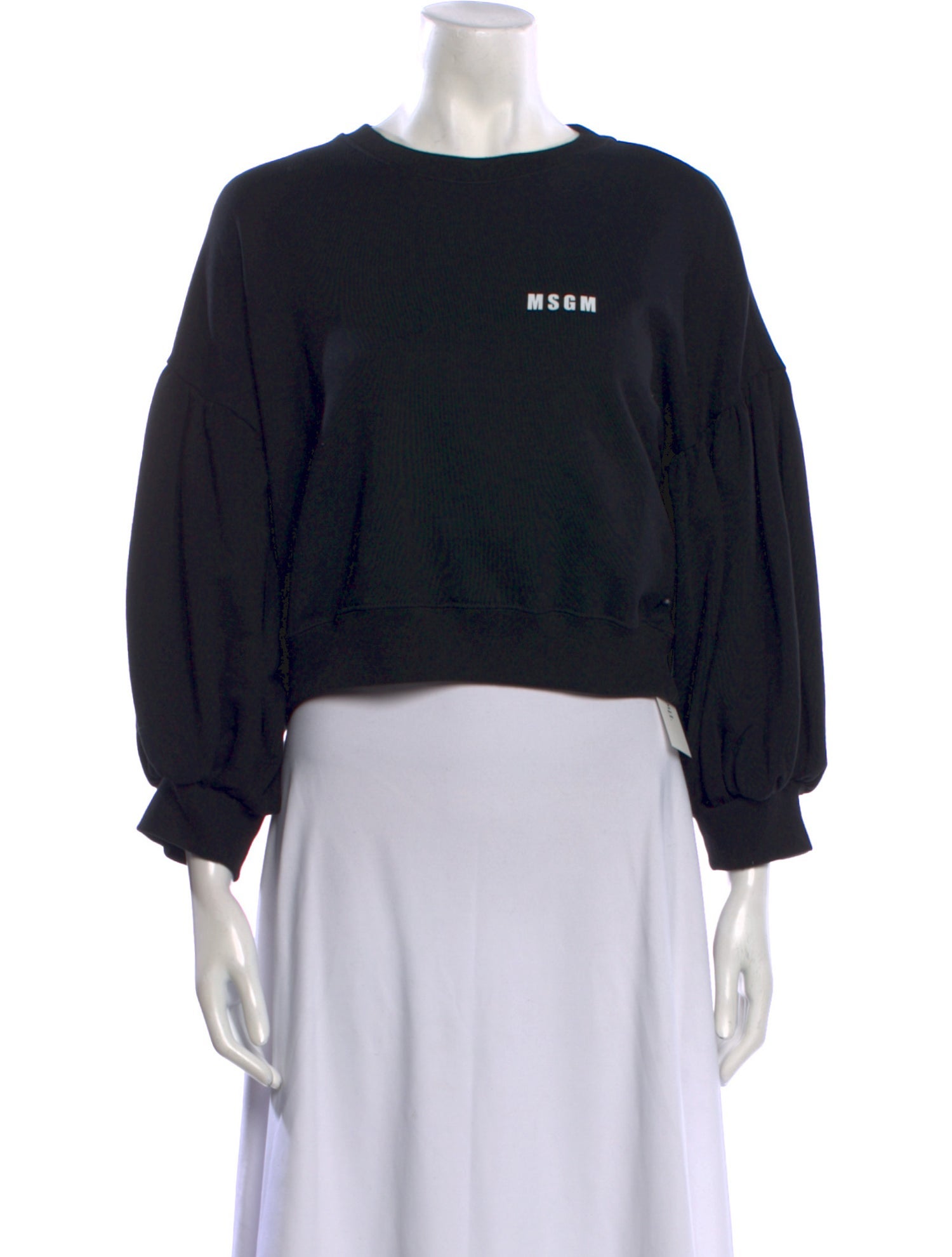 MSGM Graphic Print Crew Neck Sweatshirt