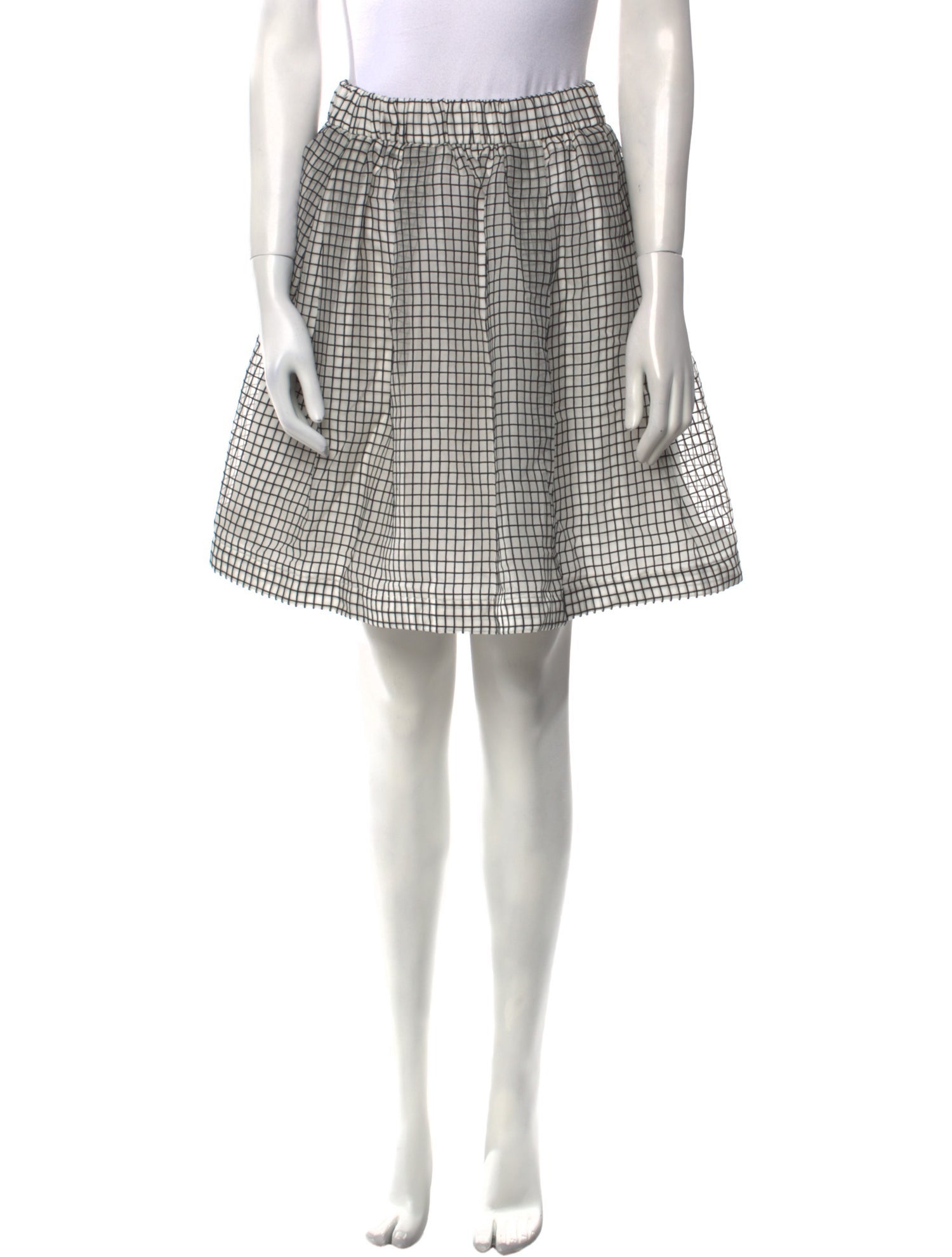 MSGM Plaid Print Knee-Length Skirt w/ Tags