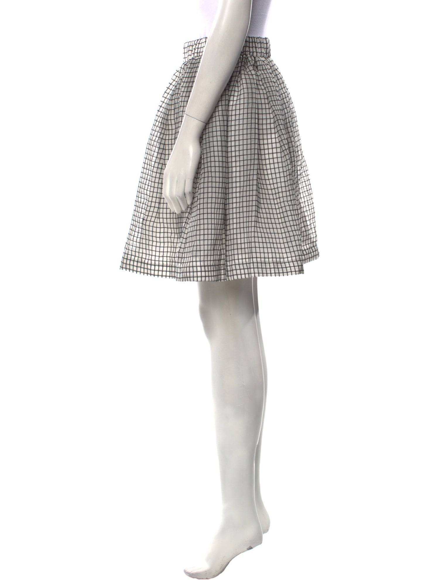 MSGM Plaid Print Knee-Length Skirt w/ Tags