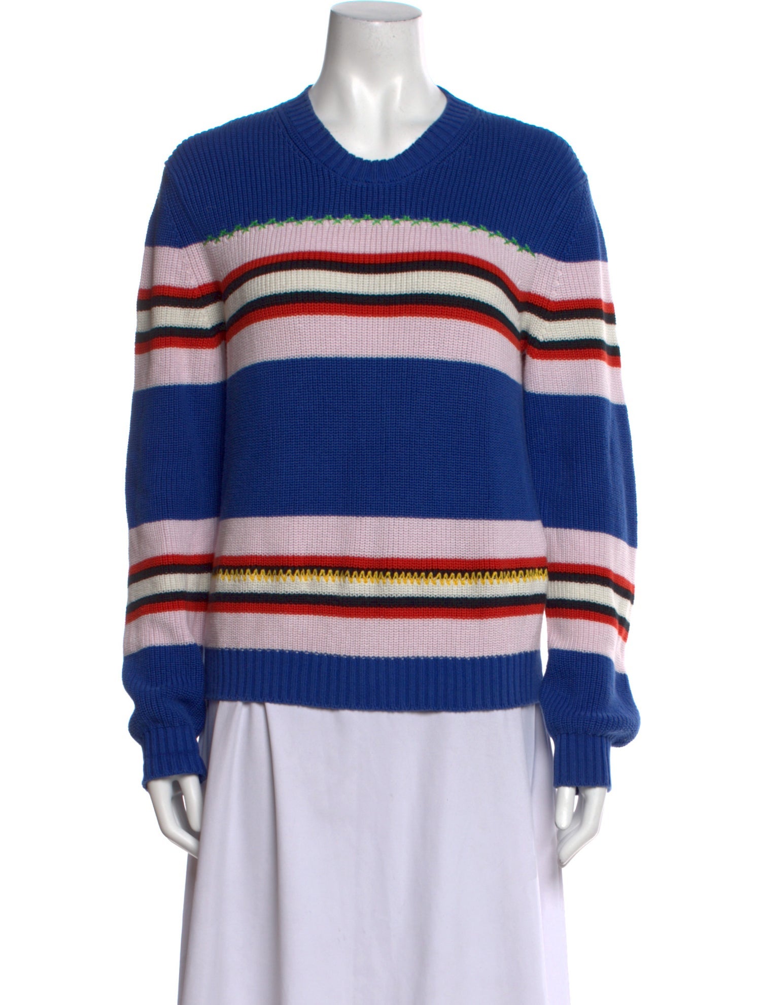 MSGM Striped Crew Neck Sweater